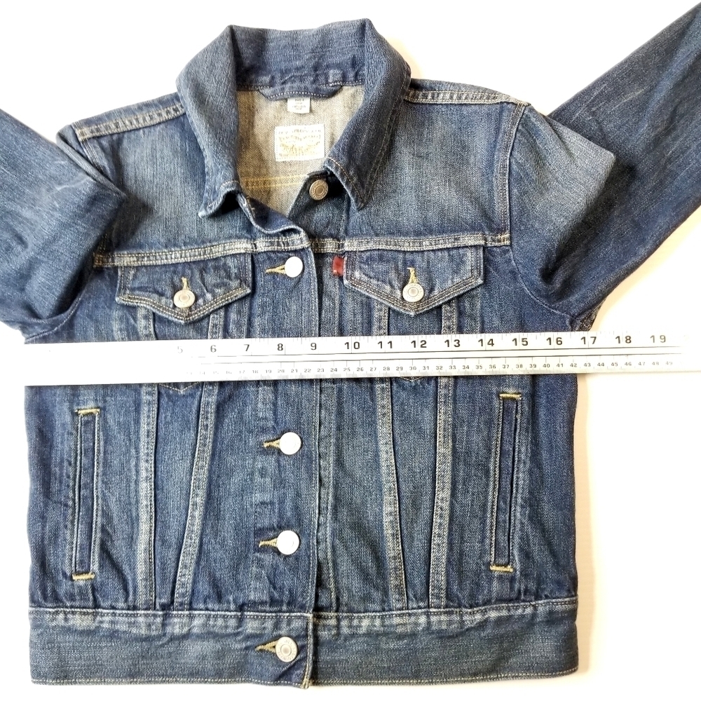 Levi’s Women's Trucker Blue Jean Jacket S40117 Dark Denim Size Small - Picture 8 of 13